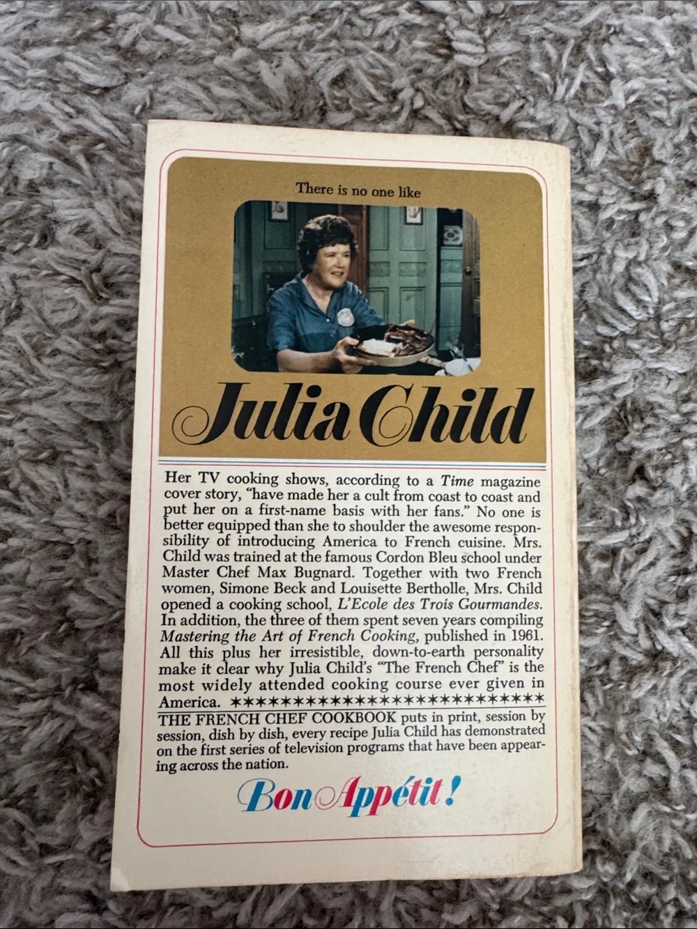 Vintage 1975 Julia Child The French Chef Cookbook Bantam Paperback